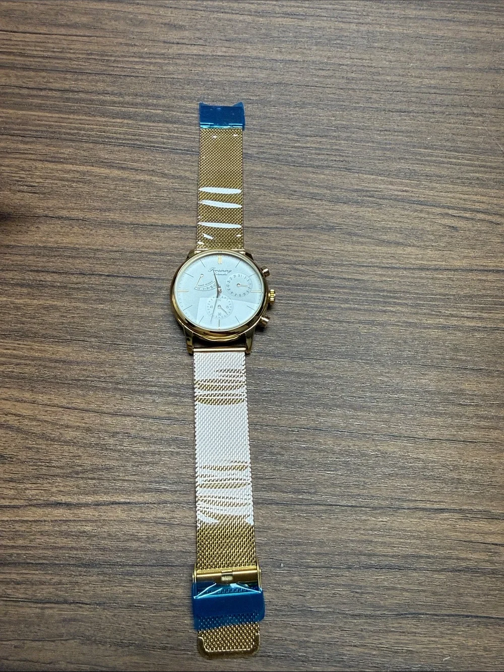 Gold Mesh Automatic Men's Watch - Gold Dial